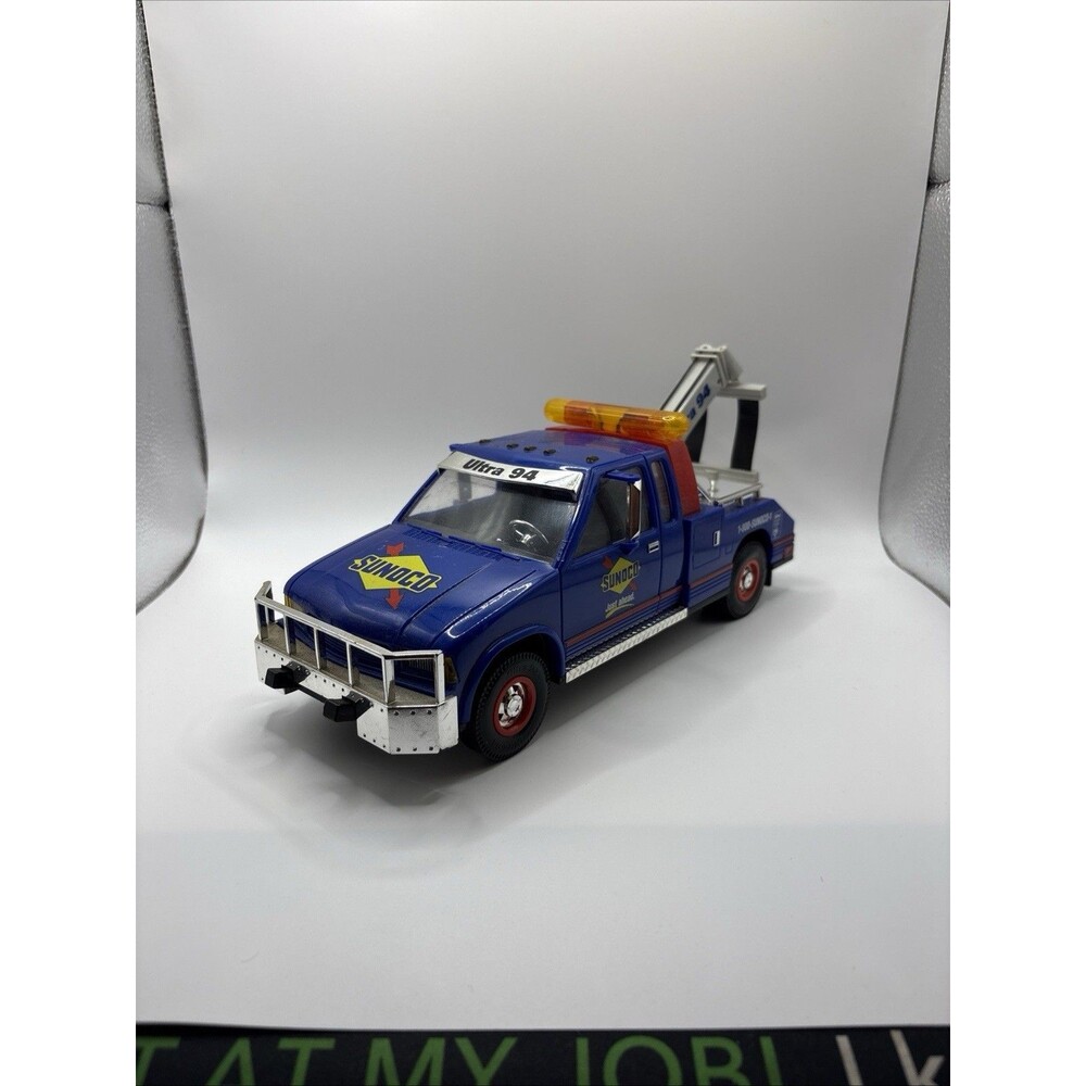 Vintage 1996 Sunoco Blue 10" Tow Truck Ultra 94 Some Corrosion In Battery Box
